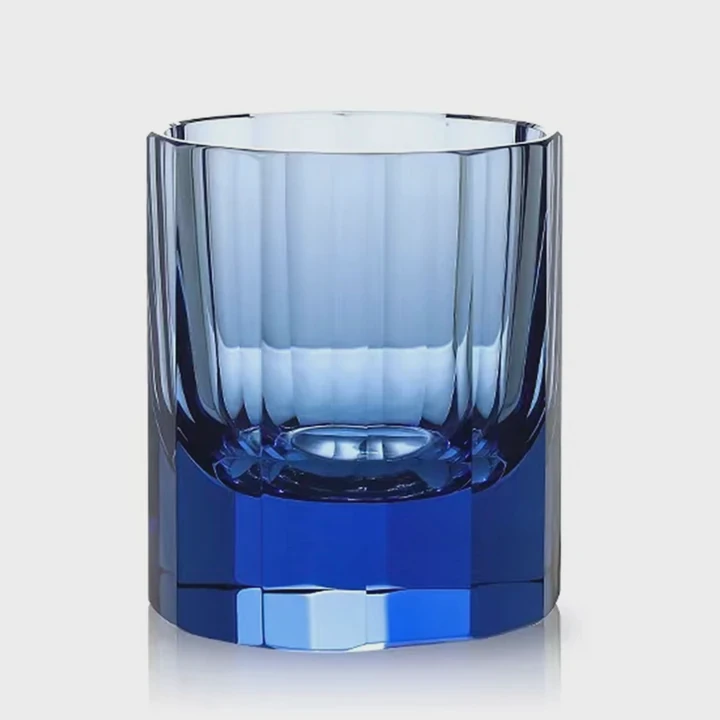 Fashioned K9 Crystal Stemless Wine Glass For Whiskey