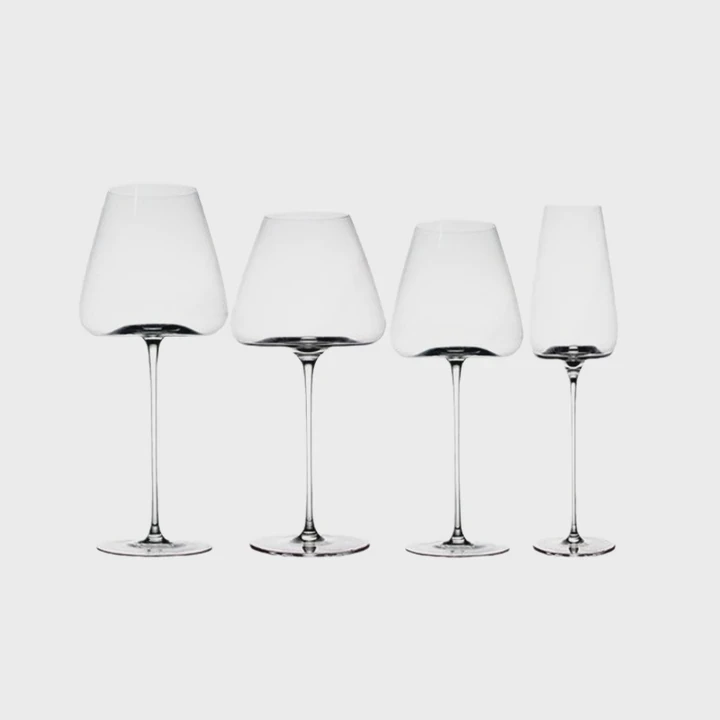 Luxury Crystal Bordeaux Wine Glass With Gold Trim 500-700Ml
