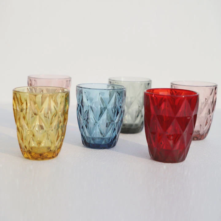 Wholesale Antique Green Crystal Goblet Glass Set