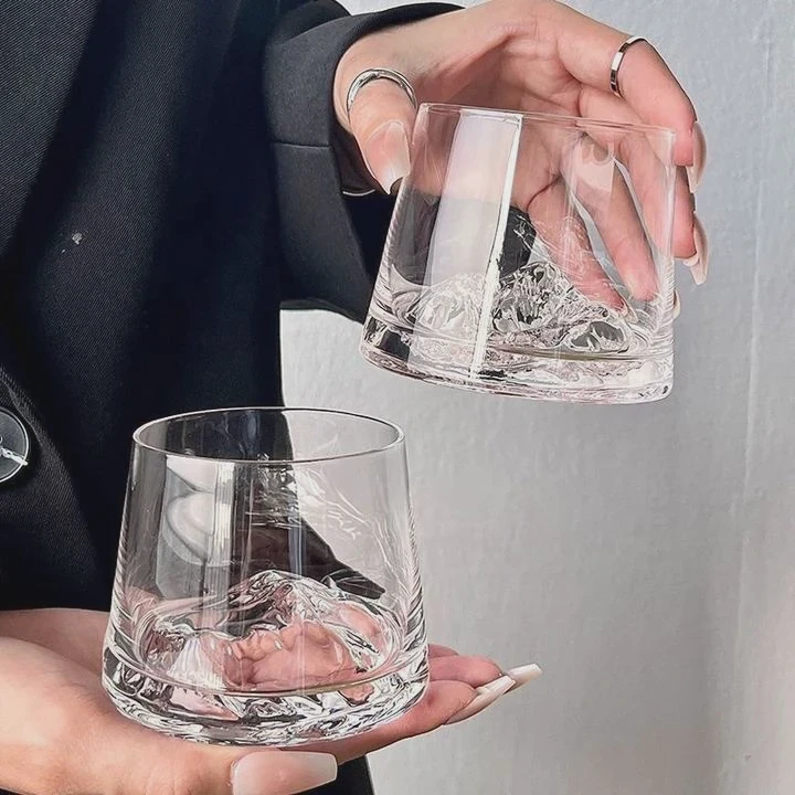 Fuji Mountain Crystal Glass Cup