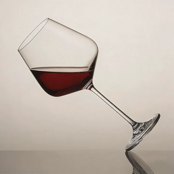 Tilted Crystal Red Wine Glass 500Ml