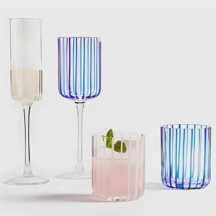 Colored Crystal Wine Goblet Set 320Ml
