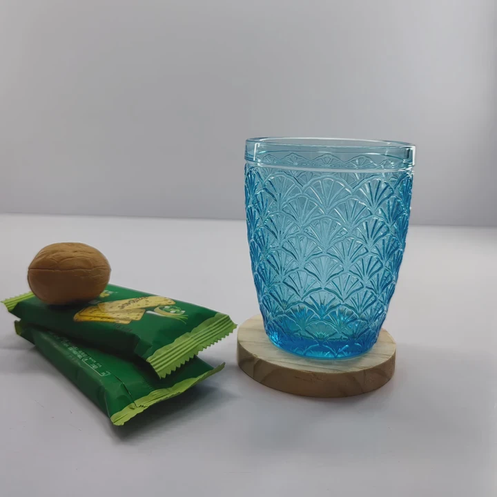 Hand Blown Colored Crystal Glass Cup