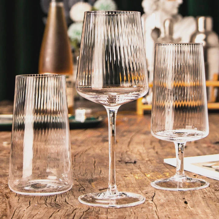 Art Deco Crystal Champagne Flute Set