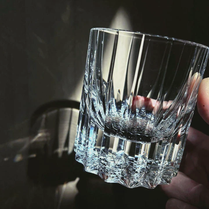 K9 Hand-Carved Crystal Whiskey Glass