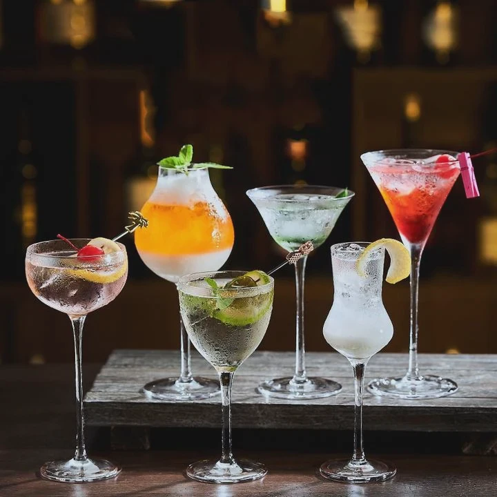 Hand Blown Crystal Wine Goblet