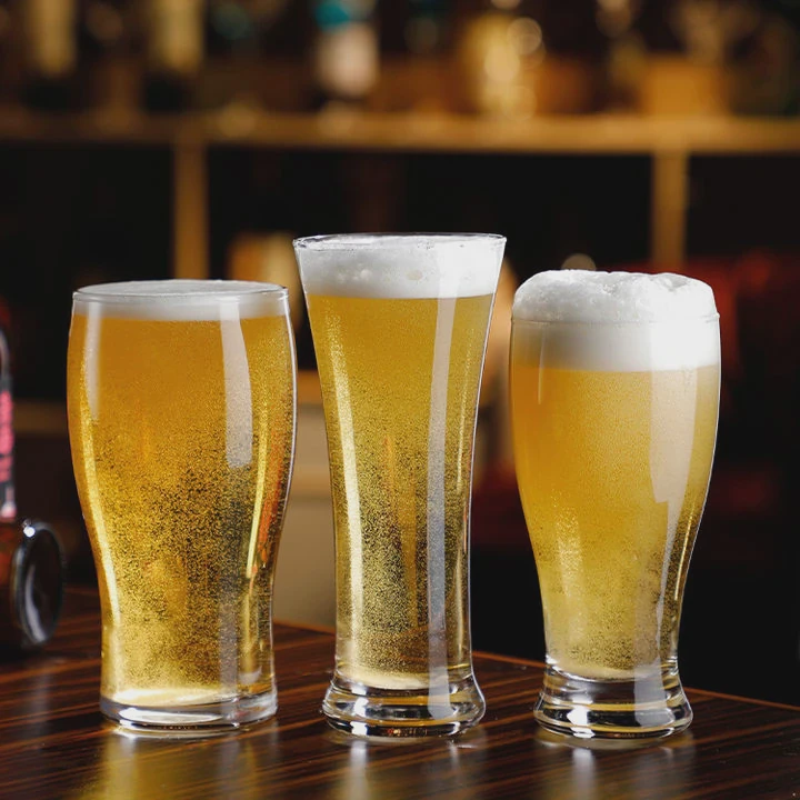 Custom Logo Crystal Beer Glass Set